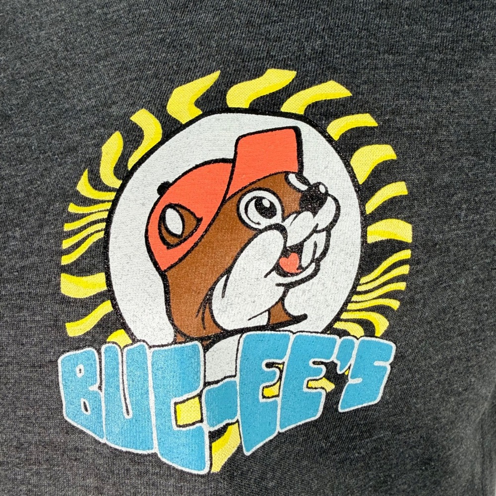 Buc-ees T-Shirt Womens Small Jeep Graphic Print Short Sleeve Crew Neck Dark Gray - Picture 4 of 8